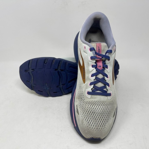 Brooks Ghost 15 Run Shoes Mens Sz 13 Gray Gold 6,4,8:I.5.4 0 - Picture 9 of 13